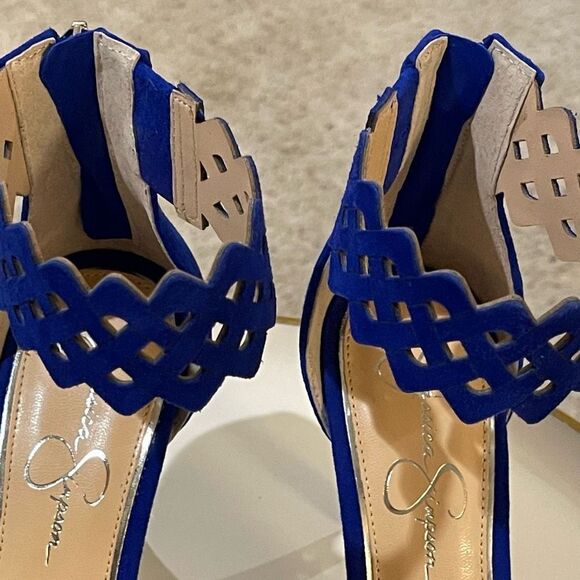 Jessica Simpson Sandals with Heels- Royal Blue- New! - Picture 9 of 14